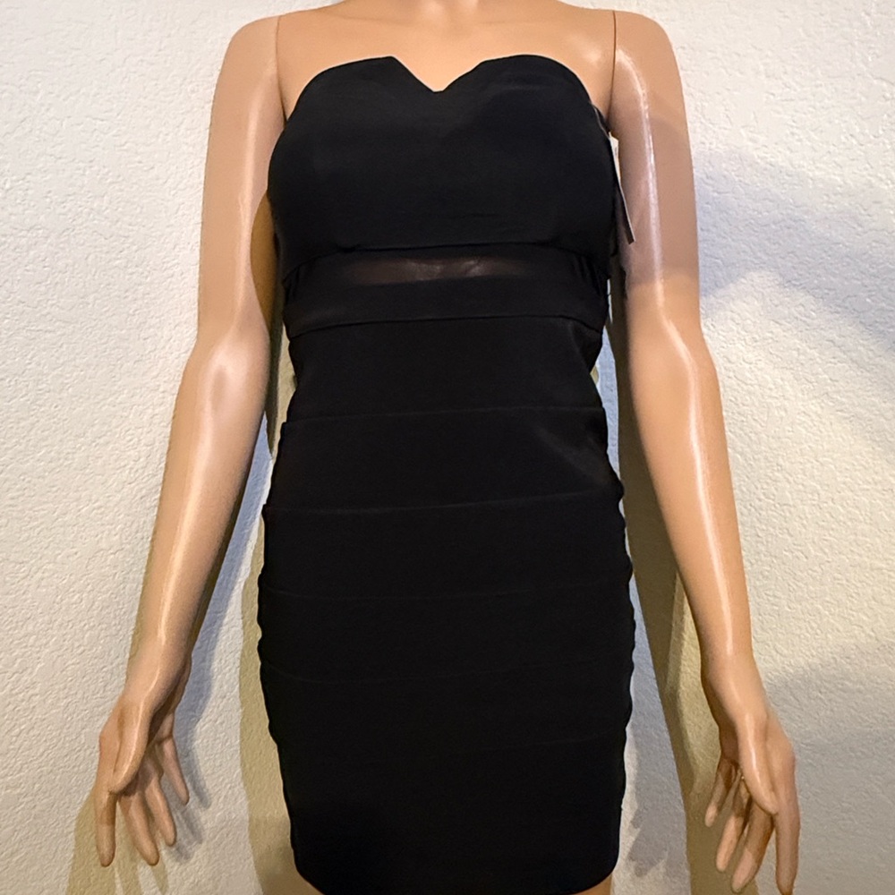 Strapless Black Bodycon Dress - Classic Evening Style